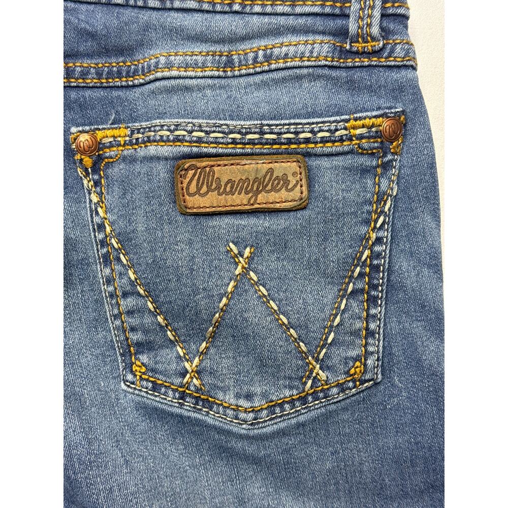 Wrangler Retro Women's Bootcut Blue Jeans - Size 1x34 (25x31.5) - Picture 3 of 5